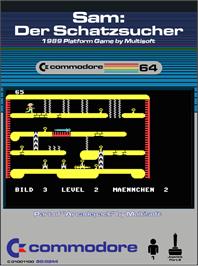 Box cover for Sam - Der Schatzsucher on the Commodore 64.