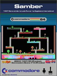 Box cover for Samber on the Commodore 64.
