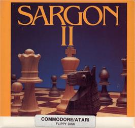 Box cover for Sargon II on the Commodore 64.