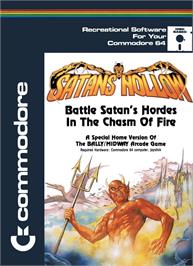 Box cover for Satan's Hollow on the Commodore 64.