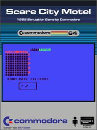 Box cover for Scare City Motel on the Commodore 64.