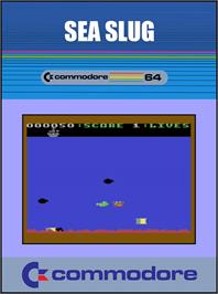 Box cover for Sea Slug on the Commodore 64.