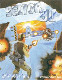 Box cover for Sector 90 on the Commodore 64.