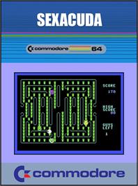 Box cover for Sexacuda on the Commodore 64.