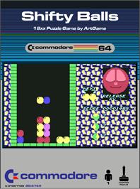 Box cover for Shifty Balls on the Commodore 64.