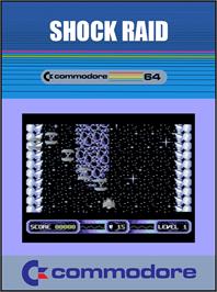 Box cover for Shock Raid on the Commodore 64.