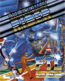 Box cover for Shockway Rider on the Commodore 64.