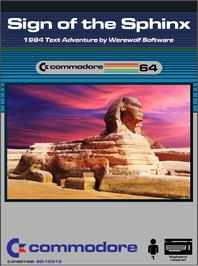 Box cover for Sign Of The Sphinx on the Commodore 64.