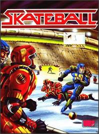 Box cover for Skateball on the Commodore 64.