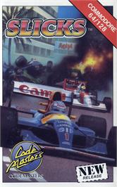 Box cover for Slicks on the Commodore 64.