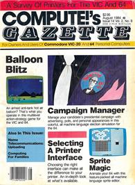 Box cover for Sno Cat / Snocat on the Commodore 64.