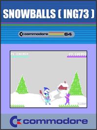 Box cover for Snowballs on the Commodore 64.