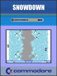 Box cover for Snowdown (2020) on the Commodore 64.