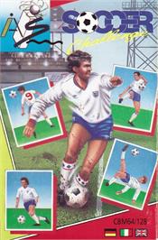 Box cover for Soccer Challenge on the Commodore 64.