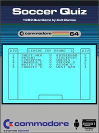 Box cover for Soccer Quiz / Soccer Q on the Commodore 64.