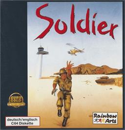 Box cover for Soldier (Melbourne House) on the Commodore 64.