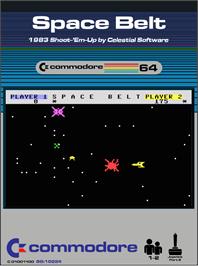 Box cover for Space Belt on the Commodore 64.