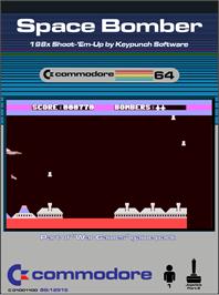 Box cover for Space Bomber on the Commodore 64.