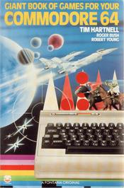 Box cover for Space Dodge on the Commodore 64.