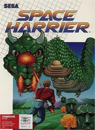 Box cover for Space Harrier on the Commodore 64.