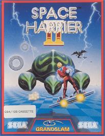Box cover for Space Harrier 2 on the Commodore 64.