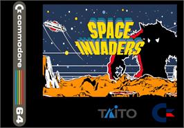 Box cover for Space Invaders (2000) on the Commodore 64.