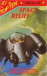 Box cover for Space Relief on the Commodore 64.