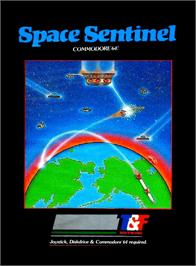 Box cover for Space Sentinel on the Commodore 64.
