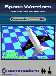 Box cover for Space Warriors on the Commodore 64.