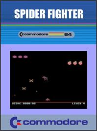 Box cover for Spider Fighter on the Commodore 64.