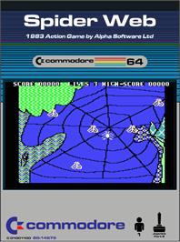 Box cover for Spider Web on the Commodore 64.