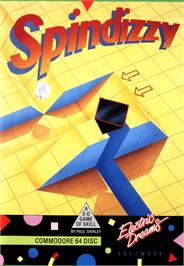 Box cover for Spindizzy on the Commodore 64.