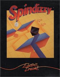 Box cover for Spindizzy on the Commodore 64.