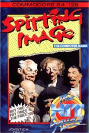 Box cover for Spitting Image - The Computer Game on the Commodore 64.