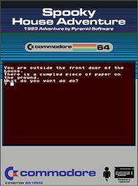 Box cover for Spooky House Adventure on the Commodore 64.