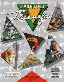 Box cover for Sporting Triangles on the Commodore 64.