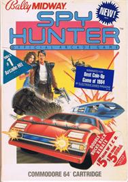 Box cover for Spy Hunter on the Commodore 64.