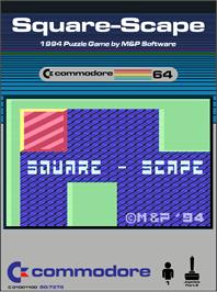 Box cover for Square-scape on the Commodore 64.
