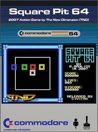 Box cover for Square Pit 64 on the Commodore 64.