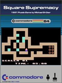 Box cover for Square Supremacy on the Commodore 64.