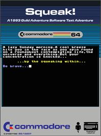 Box cover for Squeak! on the Commodore 64.