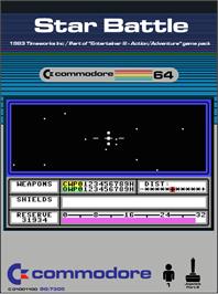 Box cover for Star Battle (Saturn Software) on the Commodore 64.