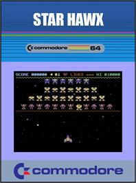 Box cover for Star Hawx on the Commodore 64.