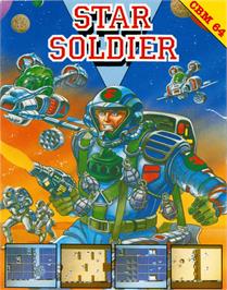 Box cover for Star Soldier on the Commodore 64.