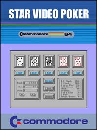 Box cover for Star Video Poker on the Commodore 64.