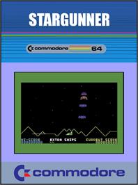 Box cover for Stargunner on the Commodore 64.