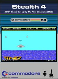 Box cover for Stealth 4 on the Commodore 64.