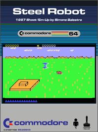 Box cover for Steel Robot on the Commodore 64.