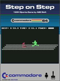 Box cover for Step On Step on the Commodore 64.
