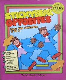 Box cover for Stickybear Opposites on the Commodore 64.
